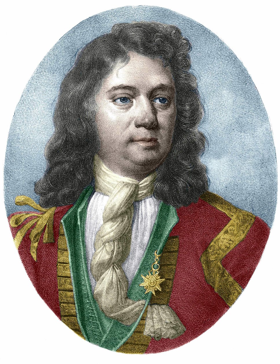 Portrait of Jean Bart (1650 - 1702), French privateer. av Unknown artist
