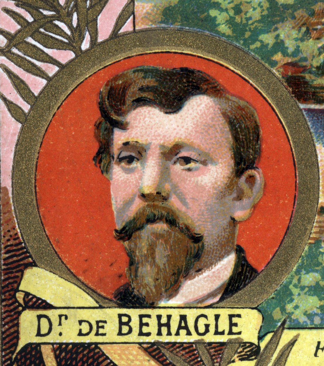 Portrait of Jean Ferdinand of Behagle explorer of the 19th century. av Unknown artist