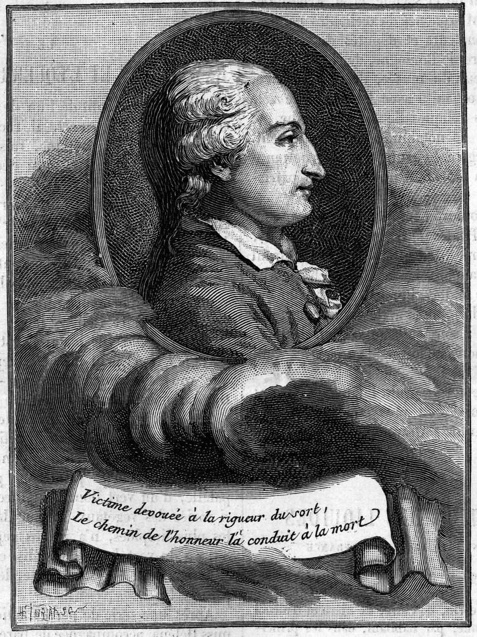 Portrett av Jean Francois Pilatre de Rosier (1757-1785), fransk fysiker og luftfartsnaut (første ballongreisende). (Fra en gravering av tiden). Gravering i "" Natur: gjennomgang av vitenskapene og deres anvendelser på kunst og industri"" av 25. juli av Unknown artist