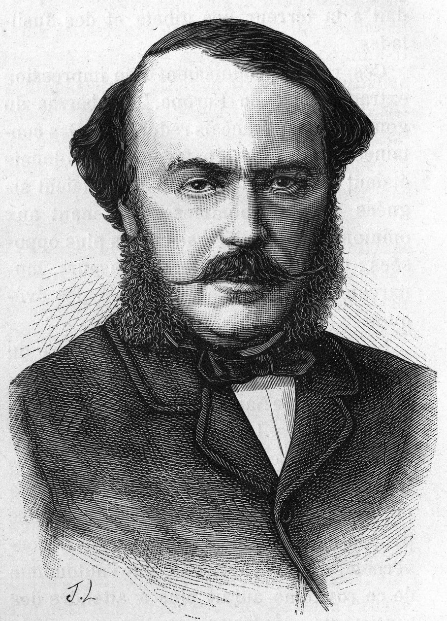 Portrait of Jean Gilbert Victor Fialin, Duke of Persigny (1808-1872), French politician. av Unknown artist