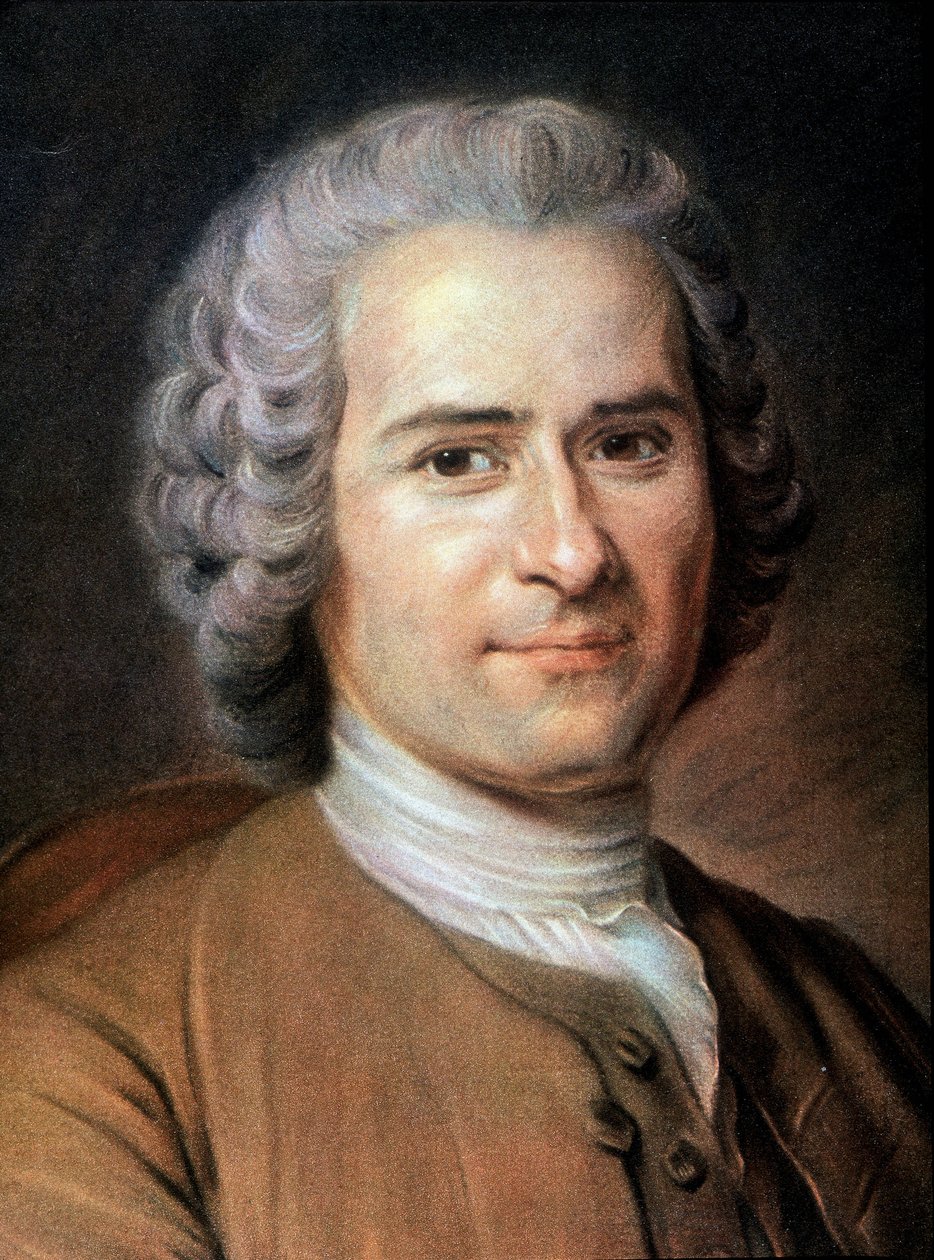 Portrett av Jean Jacques Rousseau av Unknown artist