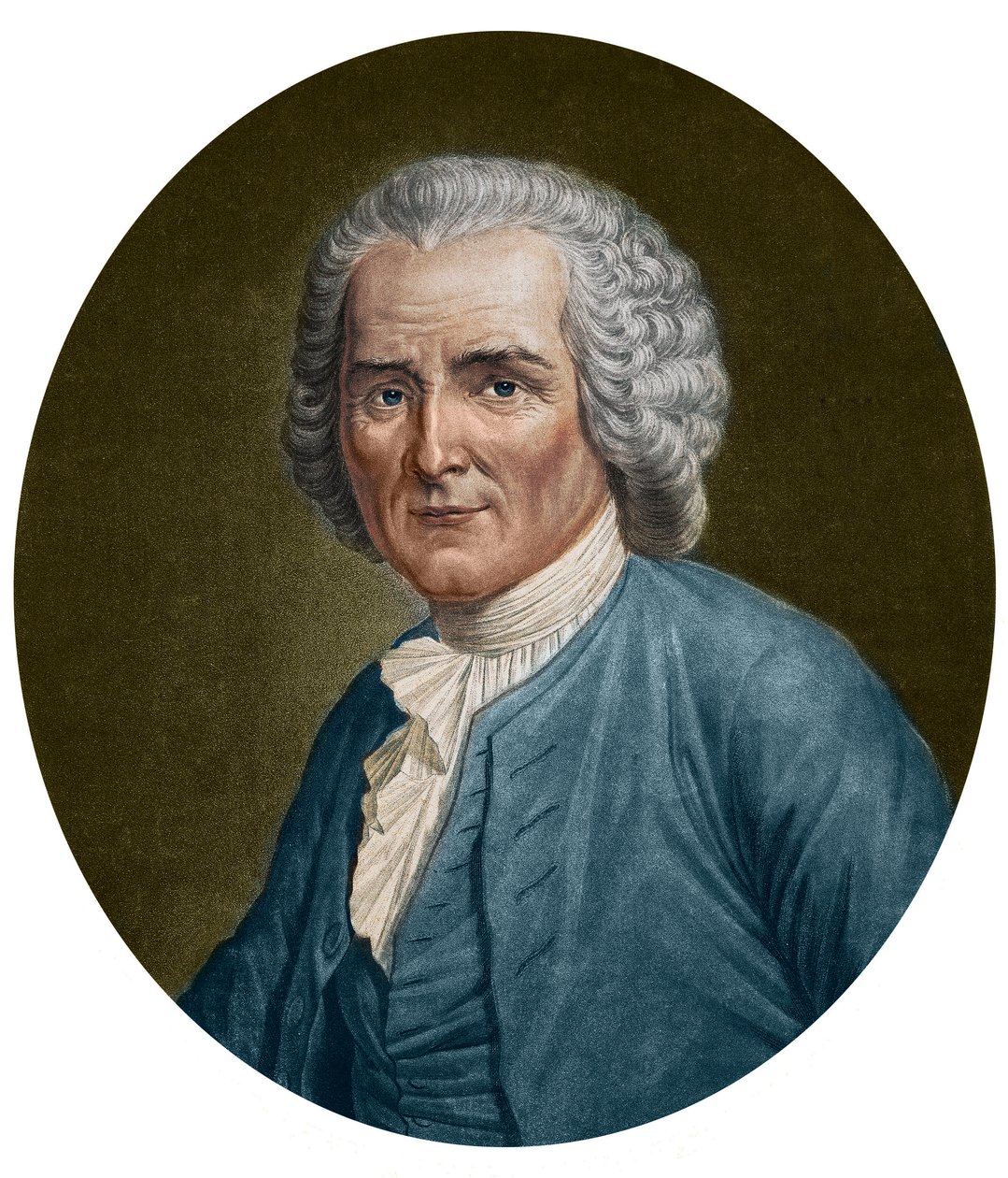Portrait of Jean Jacques Rousseau av Unknown artist