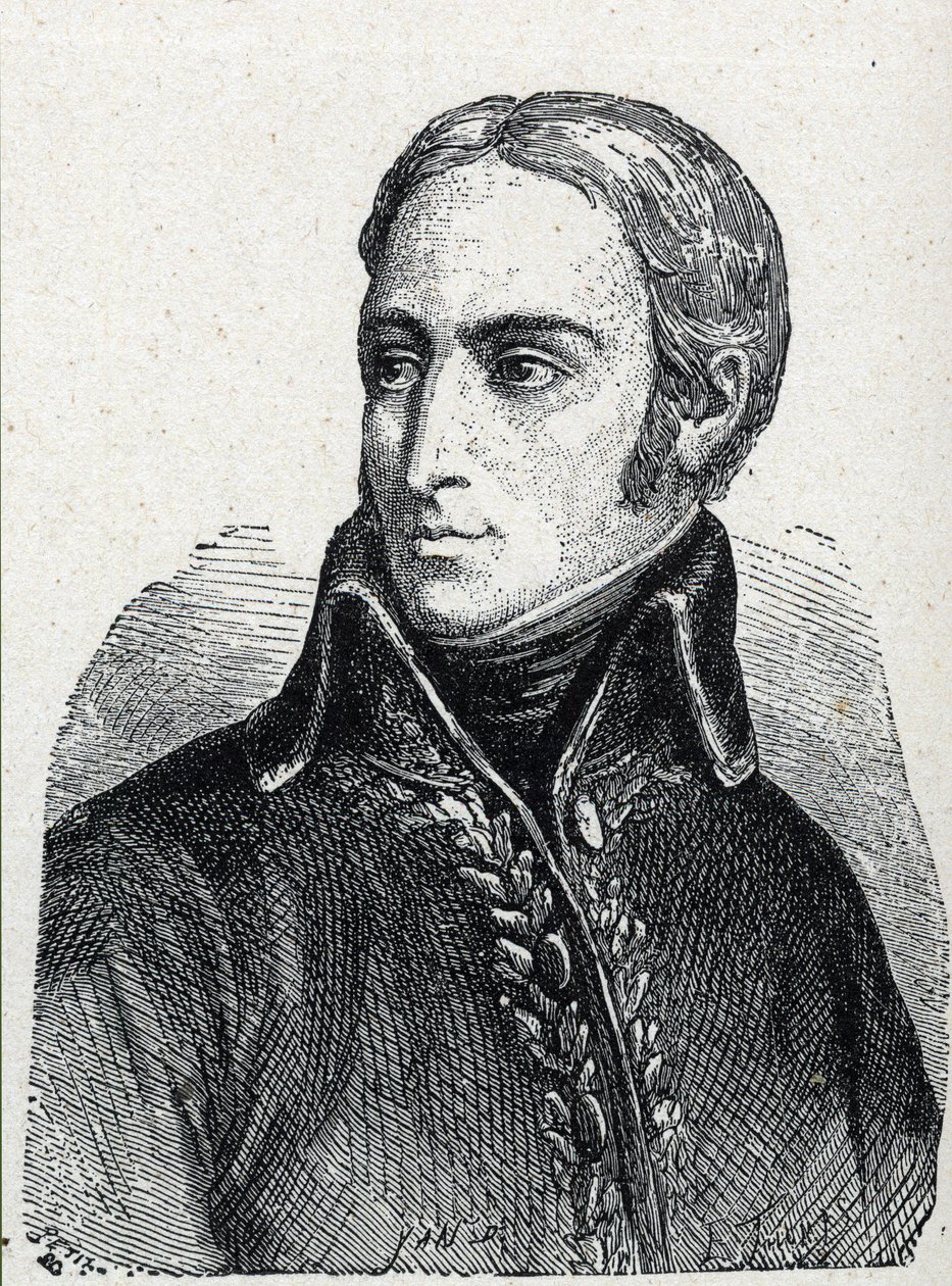 Portrait of Jean Joseph Dessolles (or Jean-Joseph Dessoles av Unknown artist