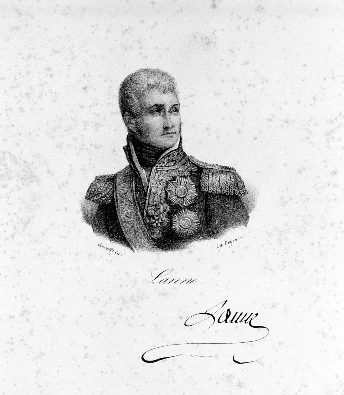 Portrett av Jean Lannes (1769 - 1809), hertug av Montebello, fransk marskalk av Unknown artist