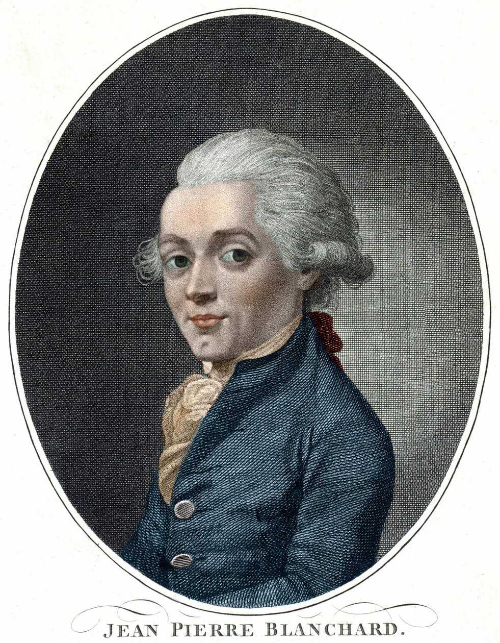 Portrait of Jean Pierre Blanchard (1709 - 1853), aeronautic french av Unknown artist