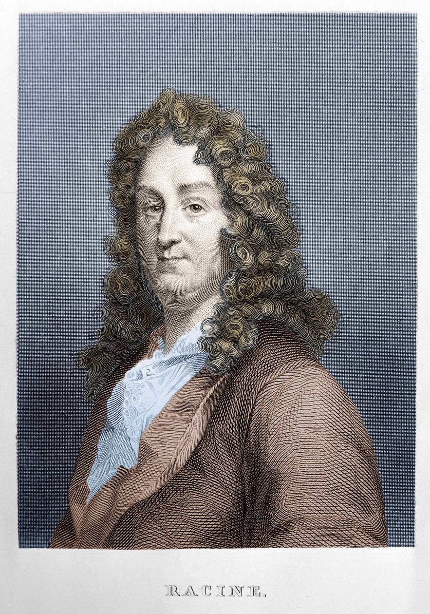 Portrett av Jean Racine (1639 - 1699), fransk dramatiker. av Unknown artist