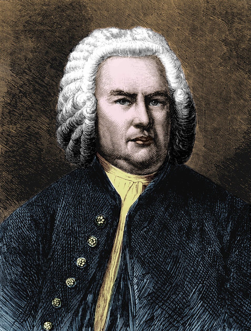 Portrett av Jean Sebastien Bach (Johann Sebastian Bach av Unknown artist