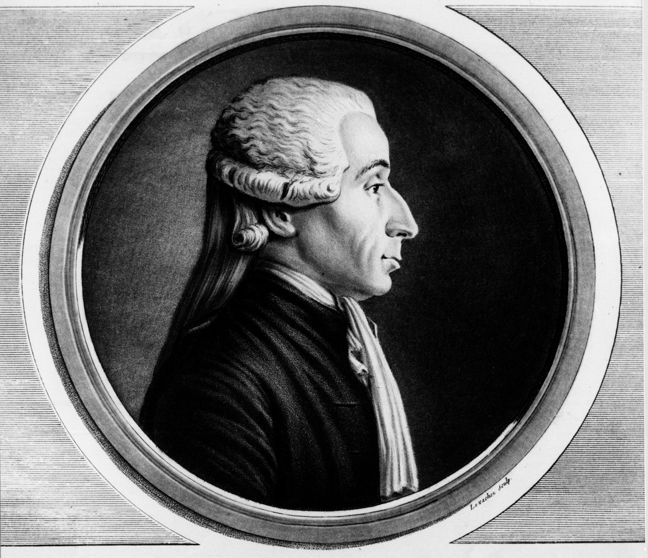 Portrett av Jean Sylvain Bailly (1736 - 1793), stedfortreder i statene Generaux. Gravering i "" Komplett samling av historiske malerier fra den franske revolusjonen, i tre bind.""" 1804. av Unknown artist