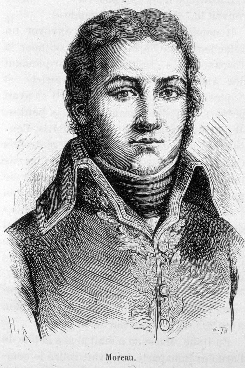 Portrett av Jean Victor (Jean-Victor) Moreau (1763-1813), general francais. av Unknown artist