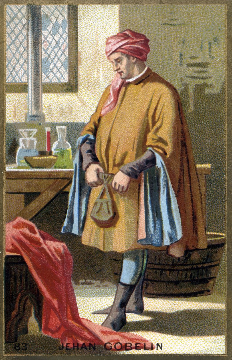 Portrait of Jehan Gobelin, dry cleaner of the 15th century. av Unknown artist