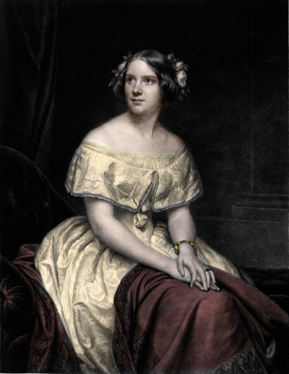 Portrett av Jenny Lind (1820-1887), svensk sanger. av Unknown artist