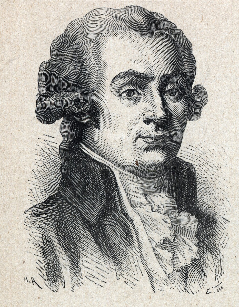Portrait of Jerome Petion de Villeneuve (1756-1794), French politician. av Unknown artist