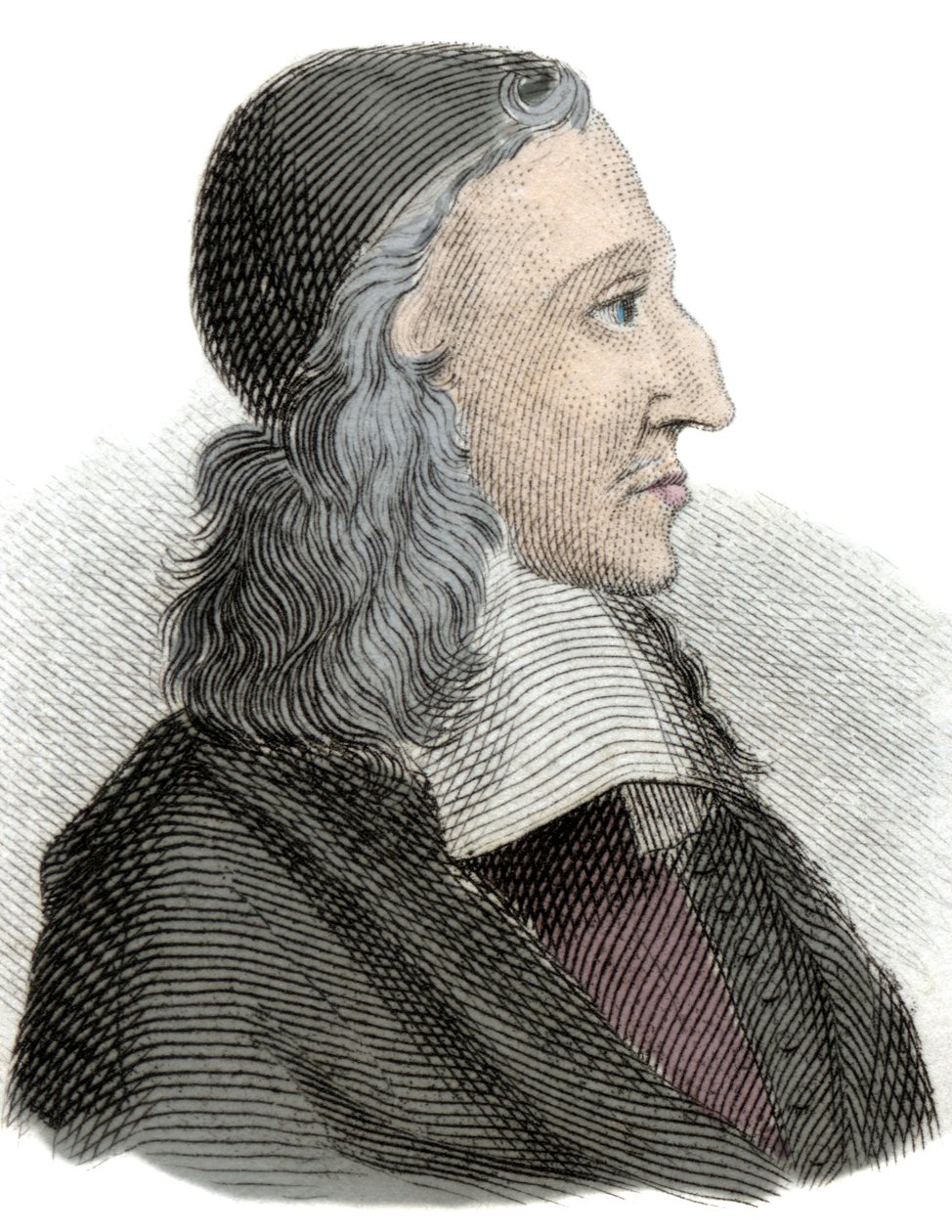 Portrett av Johan de Witt (Jean de Witt) (1625-1672) nederlandsk politiker, økonom og matematiker Gravering fra 1800-tallet. av Unknown artist