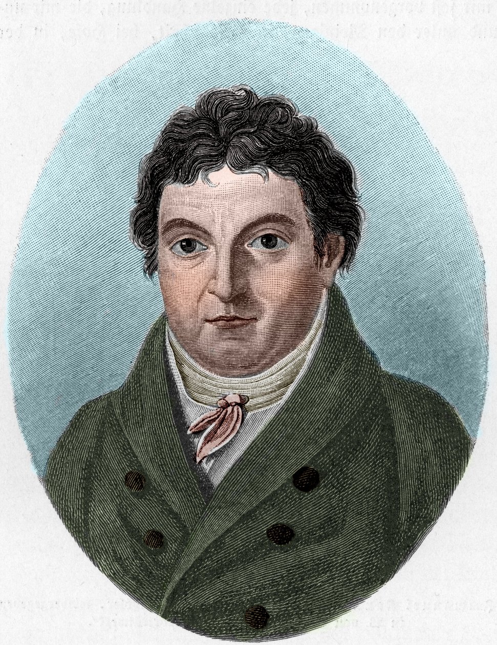 Portrait of Johann Gottlieb Fichte (1762-1814), German philosopher av Unknown artist