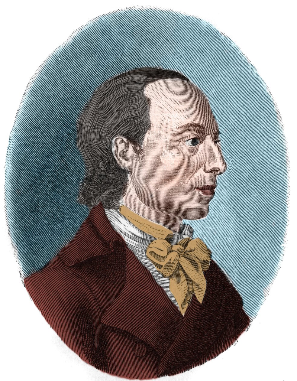 Portrett av Johann Heinrich Voss (Jean Henri Voss av Unknown artist