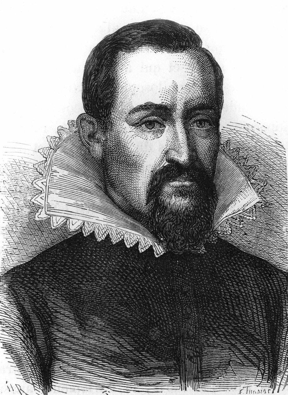 Portrait of Johannes Kepler (Keppler), Astronomer (1571 - 1630) av Unknown artist