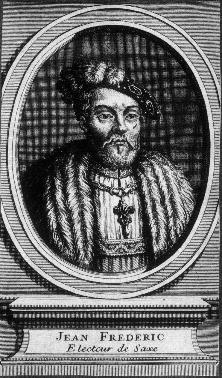Portrett av John - Frederic, the Magnanimous, Kurfyrst av Sachsen (1503 - 1554) - n.d. av Unknown artist