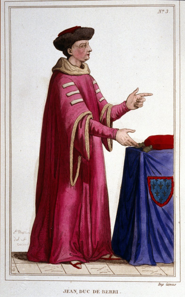 Portrett av John, hertugen av Berri (1340 - 1416). av Unknown artist