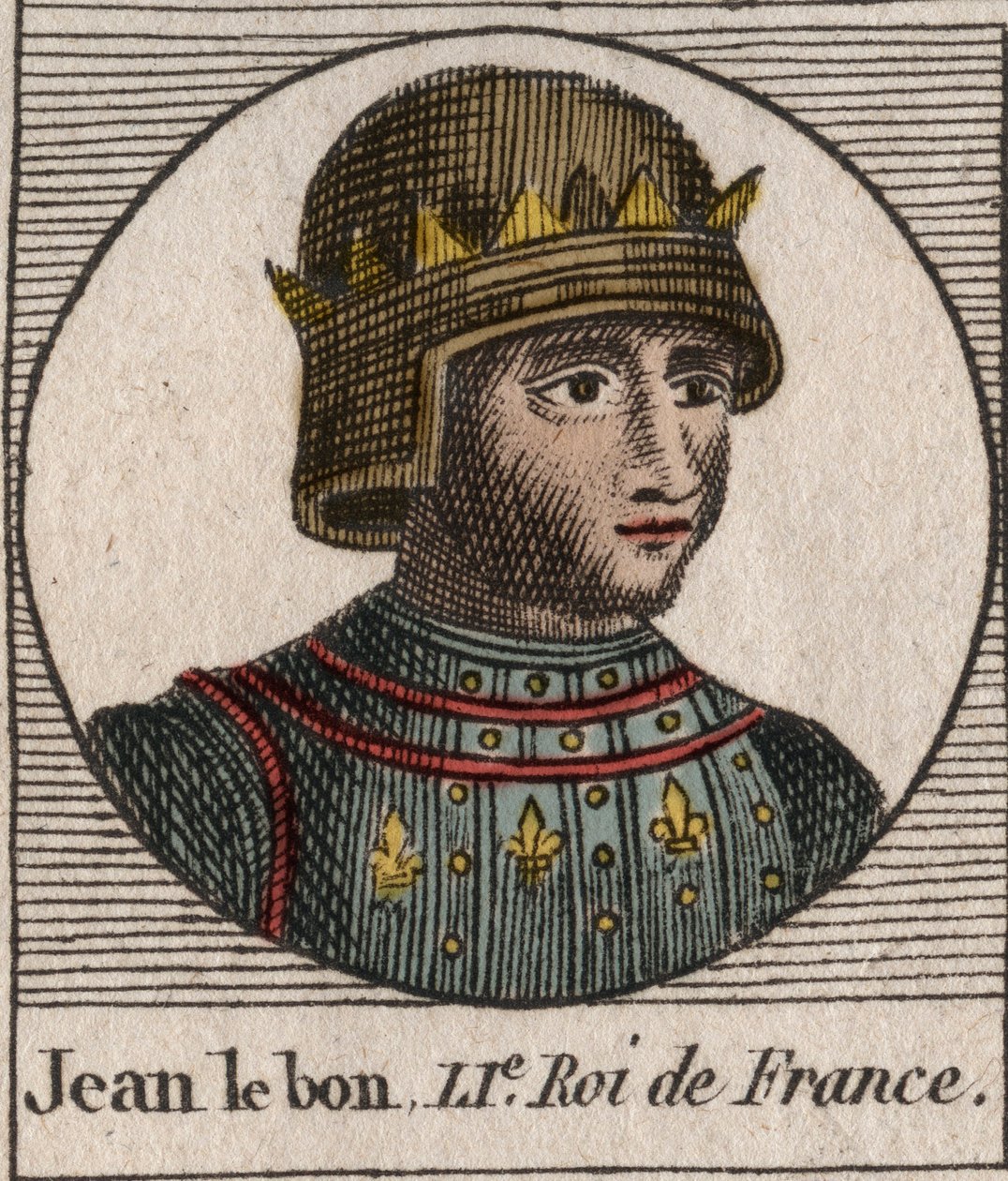 Portrait of John II the Good (1319-1364), King of France - Portrait of John II, 