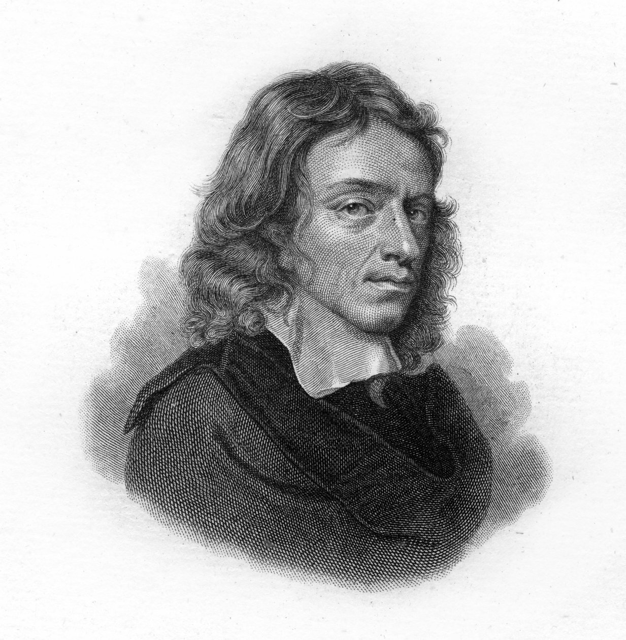 Portrett av John Milton, engelsk poet og essayist (1608 - 1674) av Unknown artist