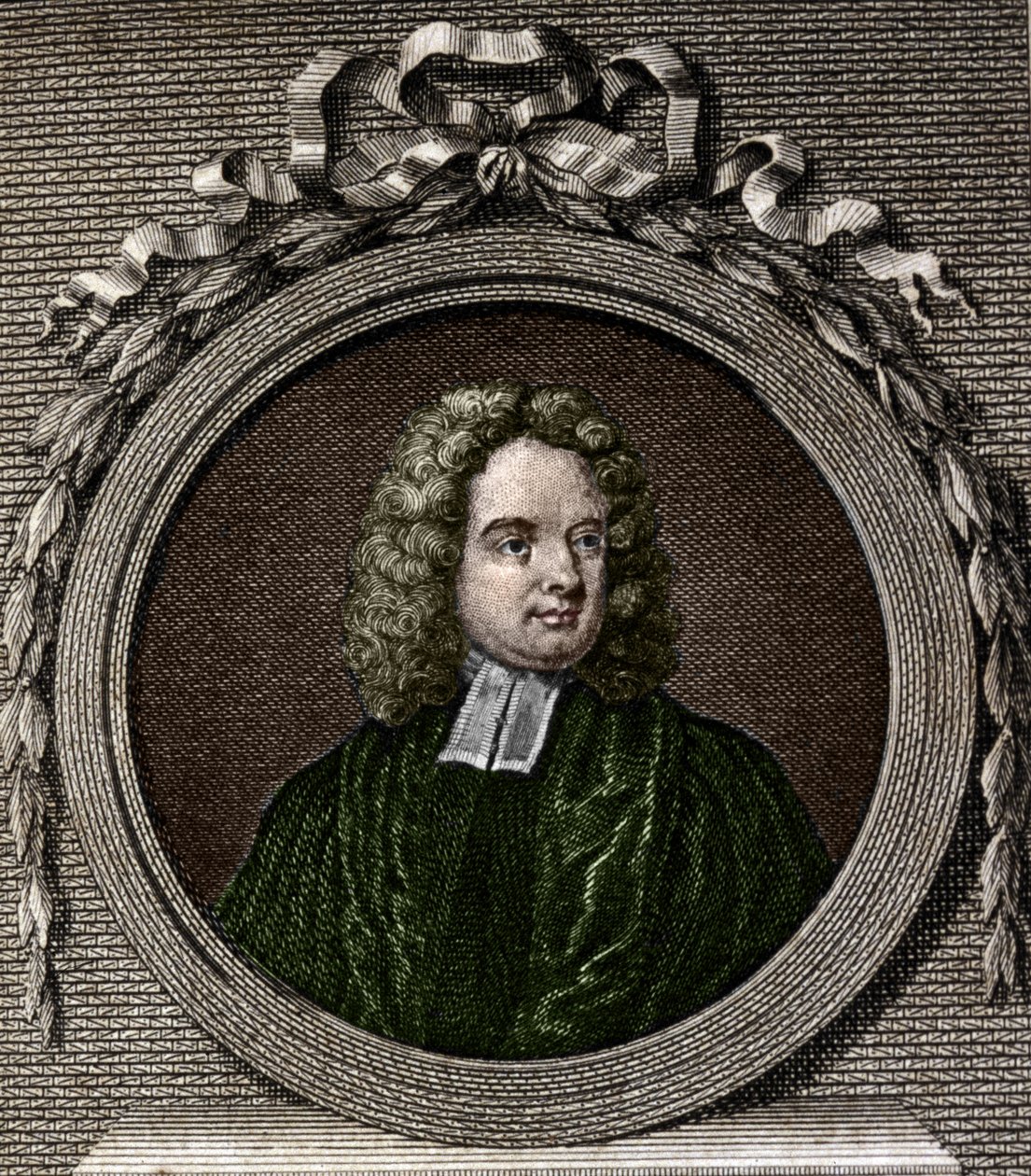 Portrett av Jonathan Swift. Irsk forfatter (1667 til 1745). av Unknown artist