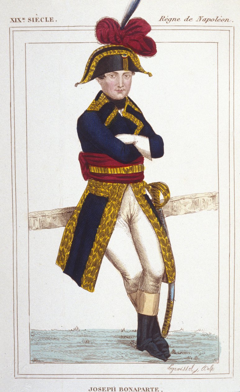Portrett av Joseph Bonaparte (1768 - 1844), bror til Napoleon I gravering fra 1830 av Unknown artist