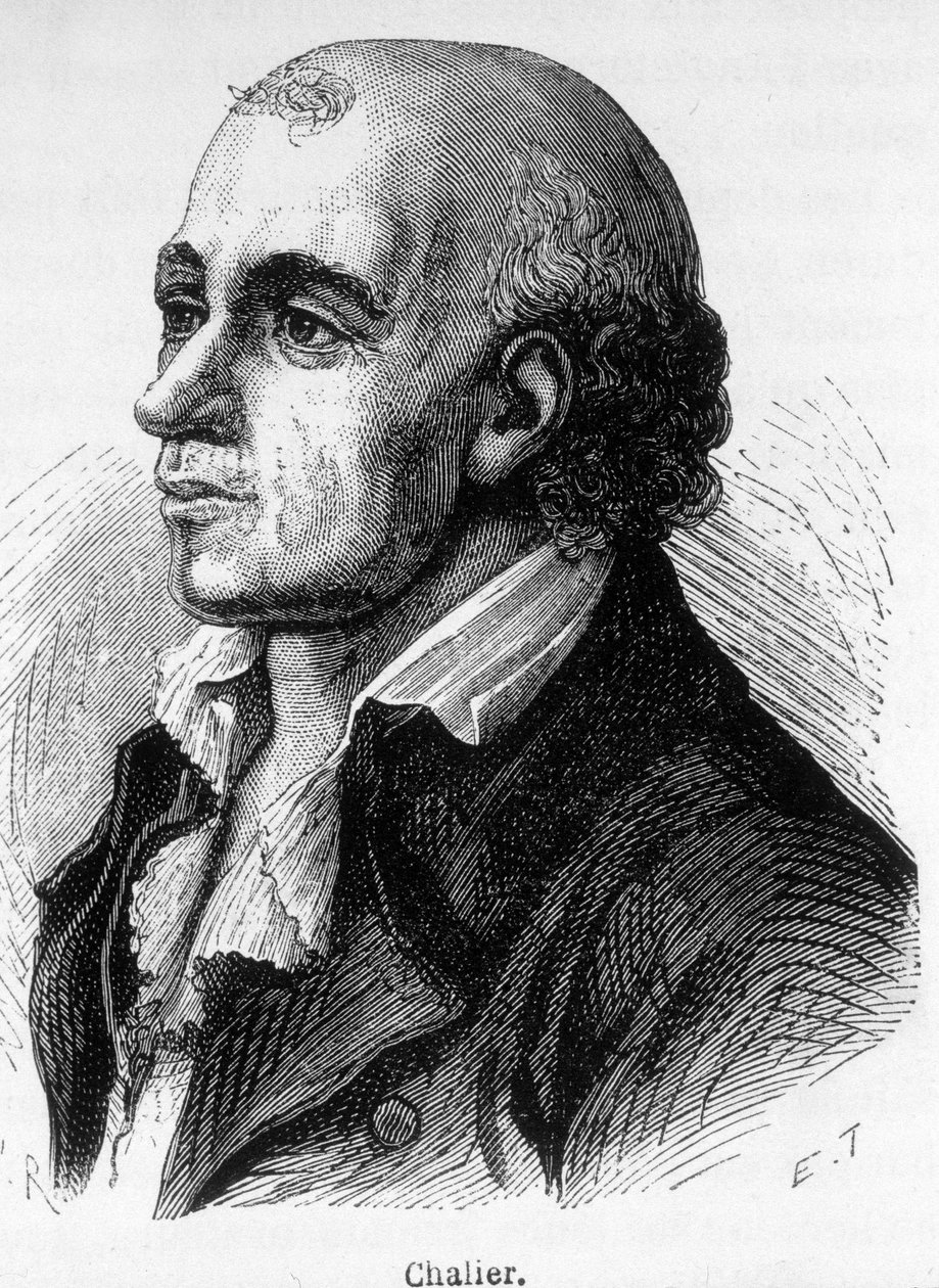Portrett av Joseph Chalier, fransk politiker (1747-1793). av Unknown artist