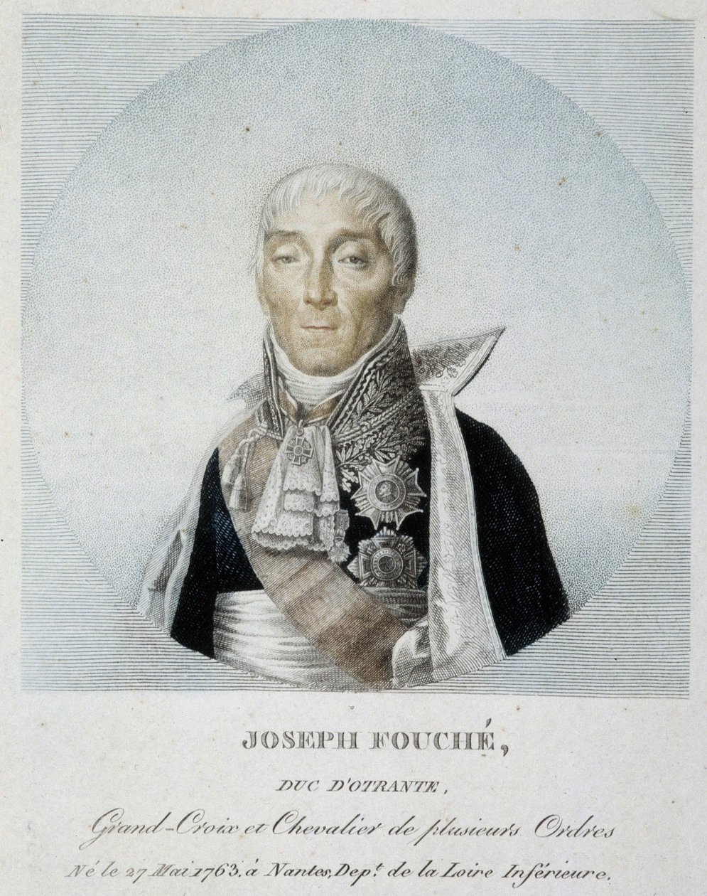 Portrett av Joseph Fouché, hertugen av Otranto, storkorset og ridder av flere ordener av Unknown artist