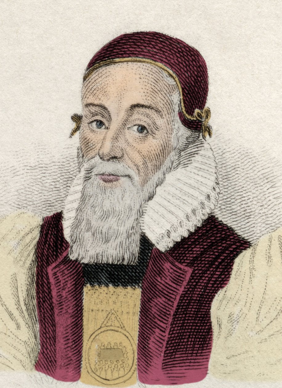 Portrett av Joseph Hall (1574-1656) English Eveque av Unknown artist
