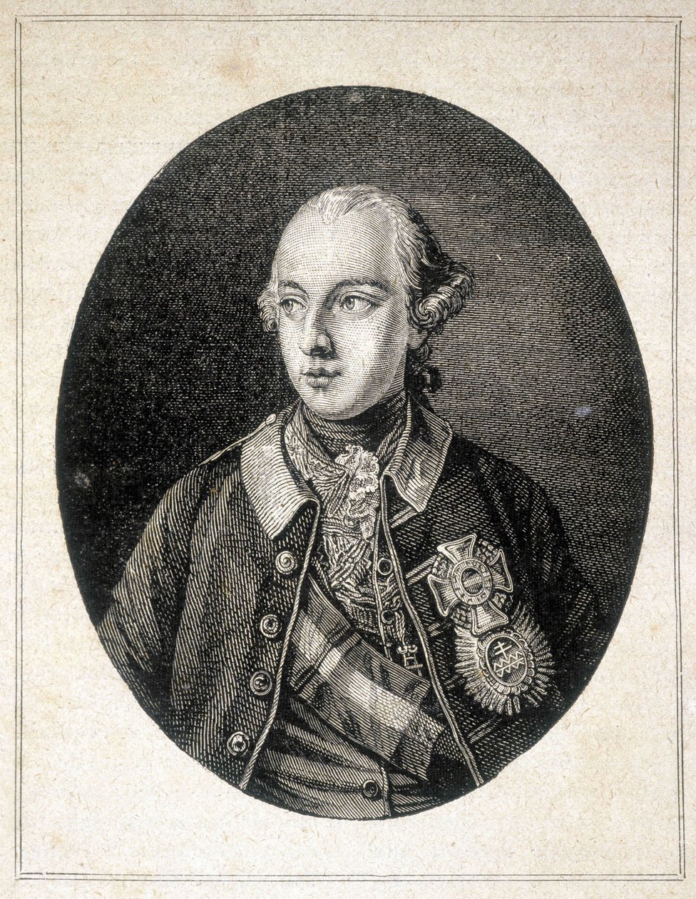 Portrett av Joseph II, keiser av Tyskland (1741 - 1790) - i "" The Contemporains"", n.d. slutten av 1800-tallet. av Unknown artist