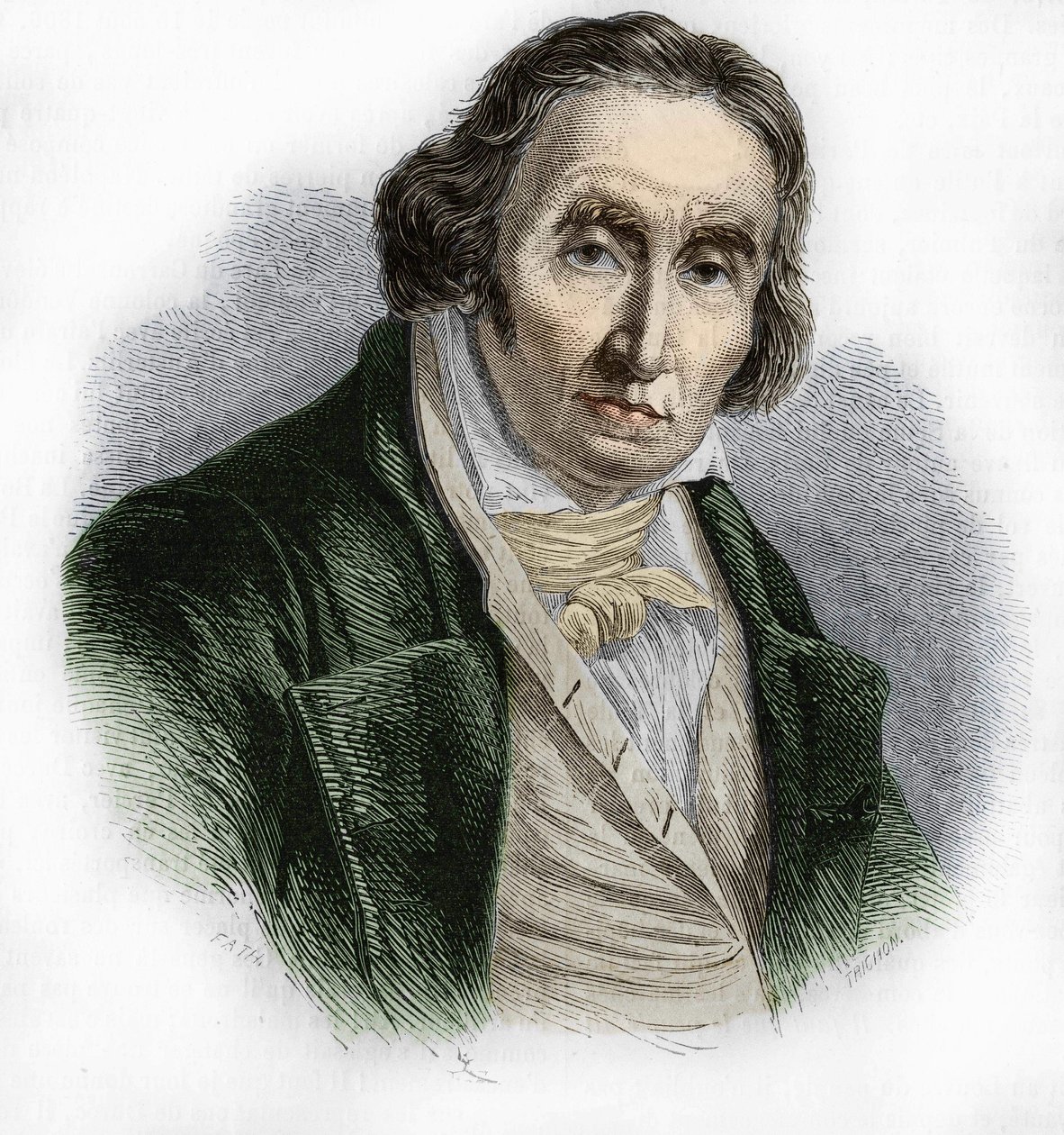 Portrait of Joseph Marie Jacquard (1752-1834), French mechanic inventor of the loom. av Unknown artist