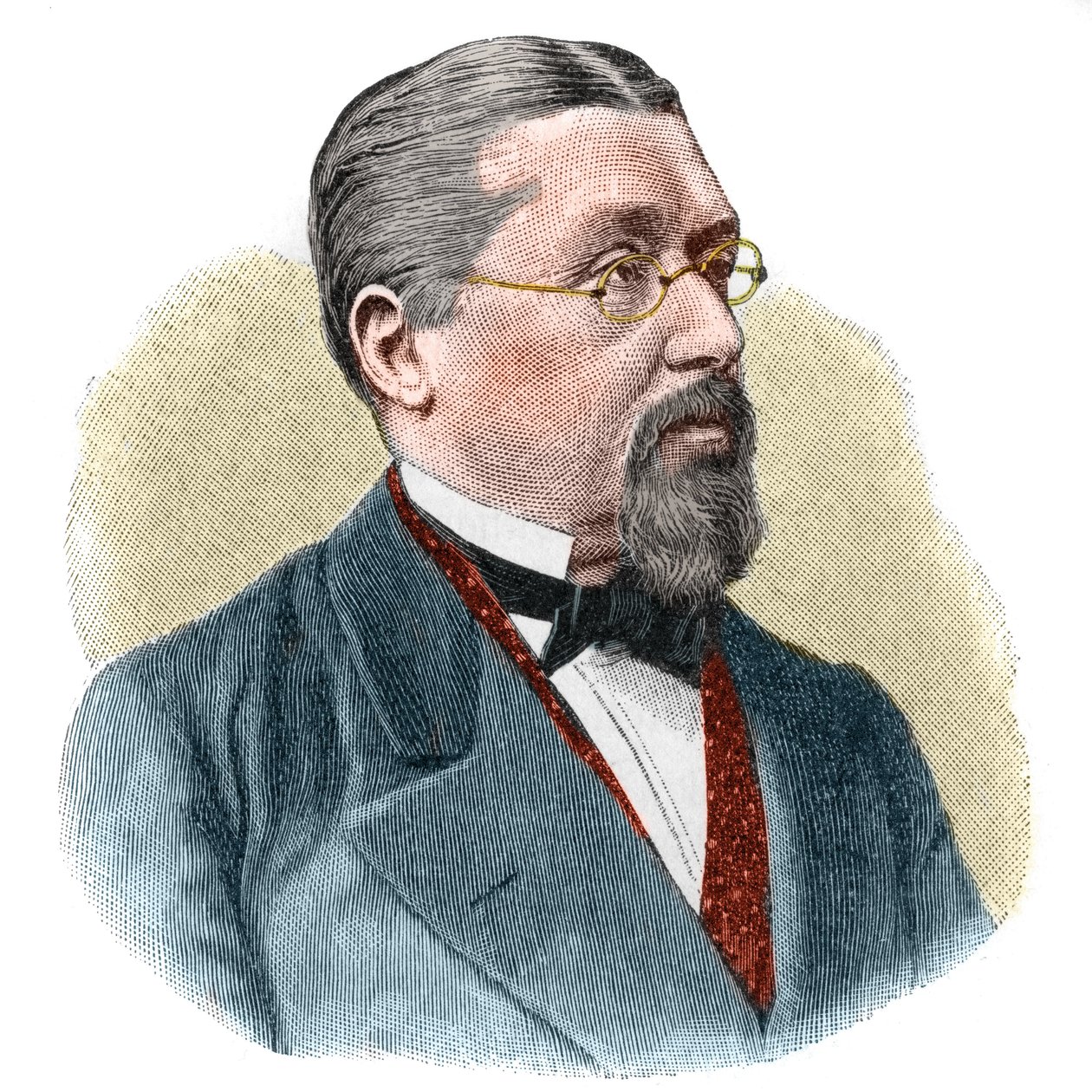 Portrett av Joseph Victor von Scheffel (1826 -1886) tysk forfatter og poet. av Unknown artist