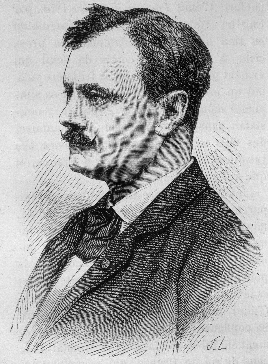 Portrett av Jérôme David (1823-1882), minister for offentlige arbeider. av Unknown artist