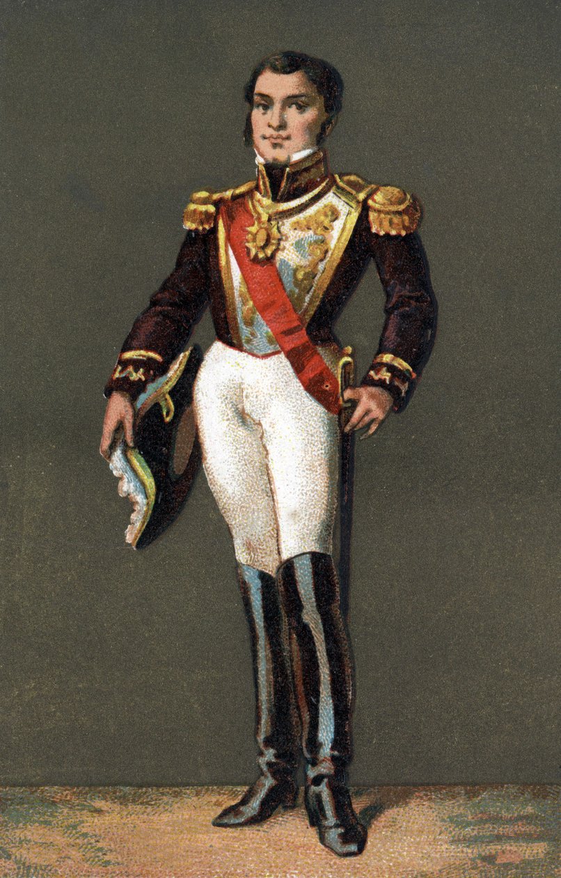 Portrait of Juan Manuel de Rosas (1793-1877), Argentine statesman. av Unknown artist