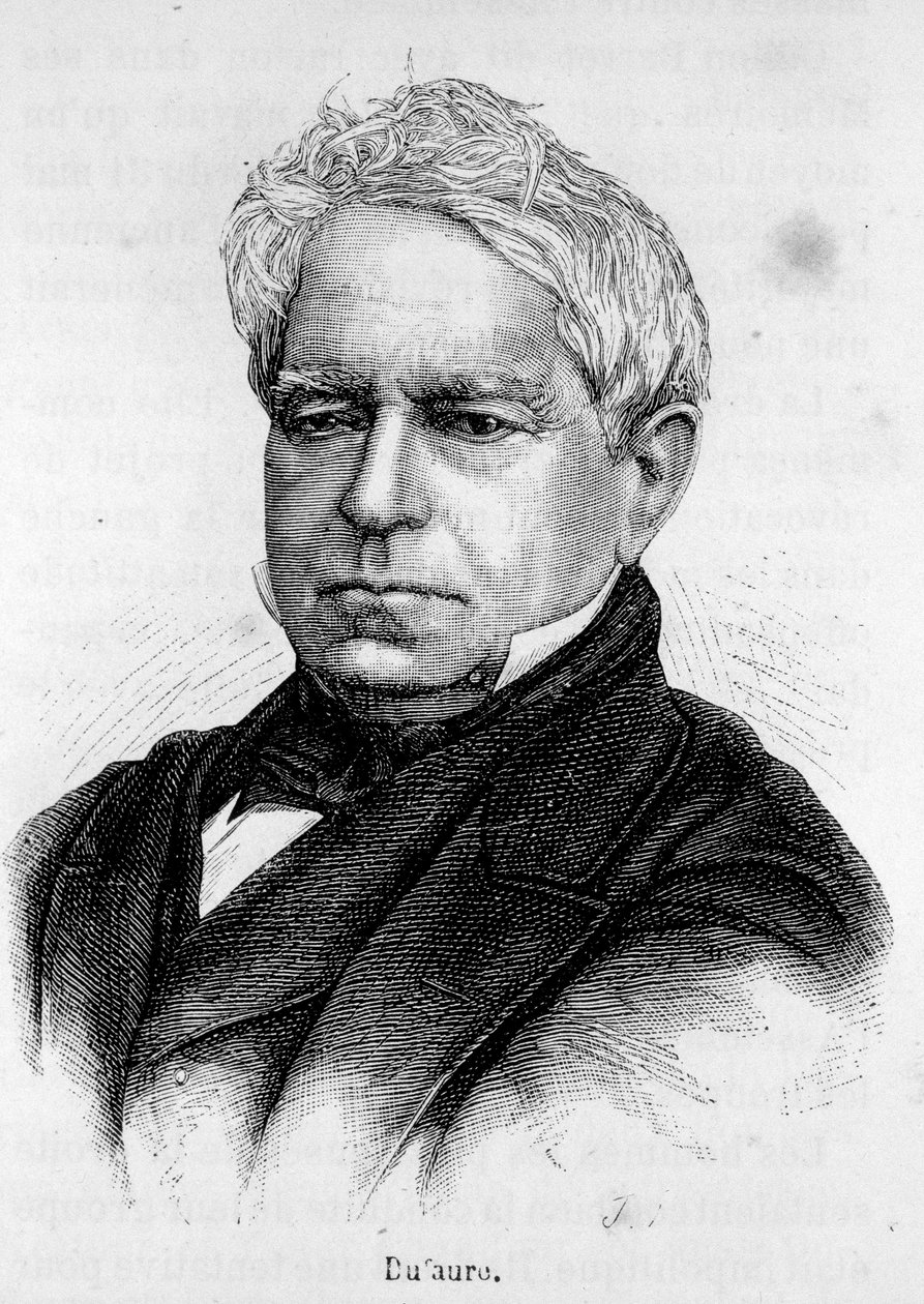 Portrett av Jules Armand (Jules-Armand) Dufaure, fransk advokat og politiker (1798-1881). av Unknown artist