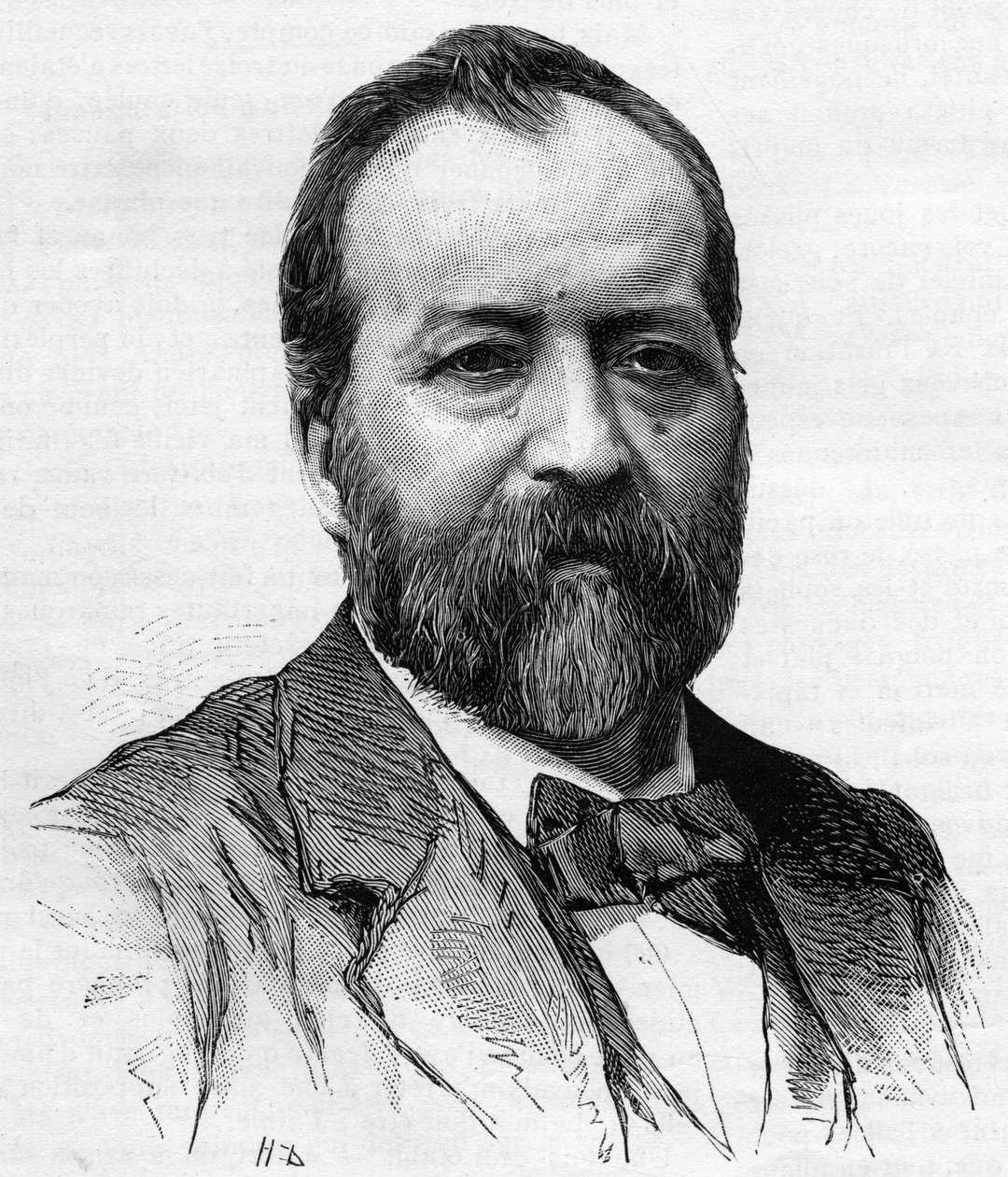 Portrett av Jules Castagnary (1830-1888), fransk advokat, journalist og politiker. av Unknown artist
