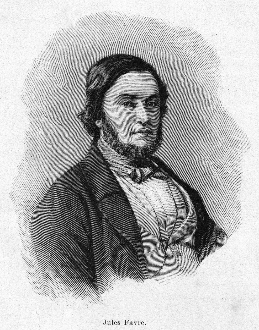 Portrett av Jules Favre (1809 -1880), fransk politiker av Unknown artist