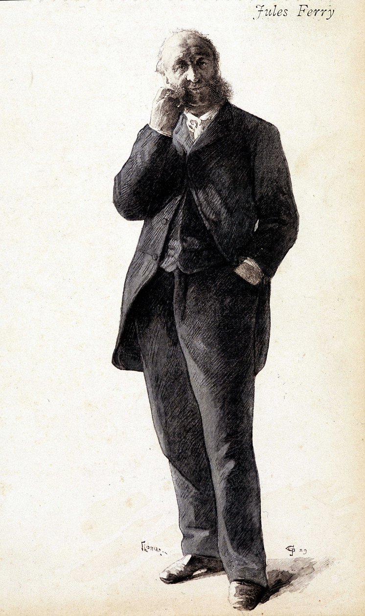 Portrett av Jules Ferry, ca 1880 av Unknown artist