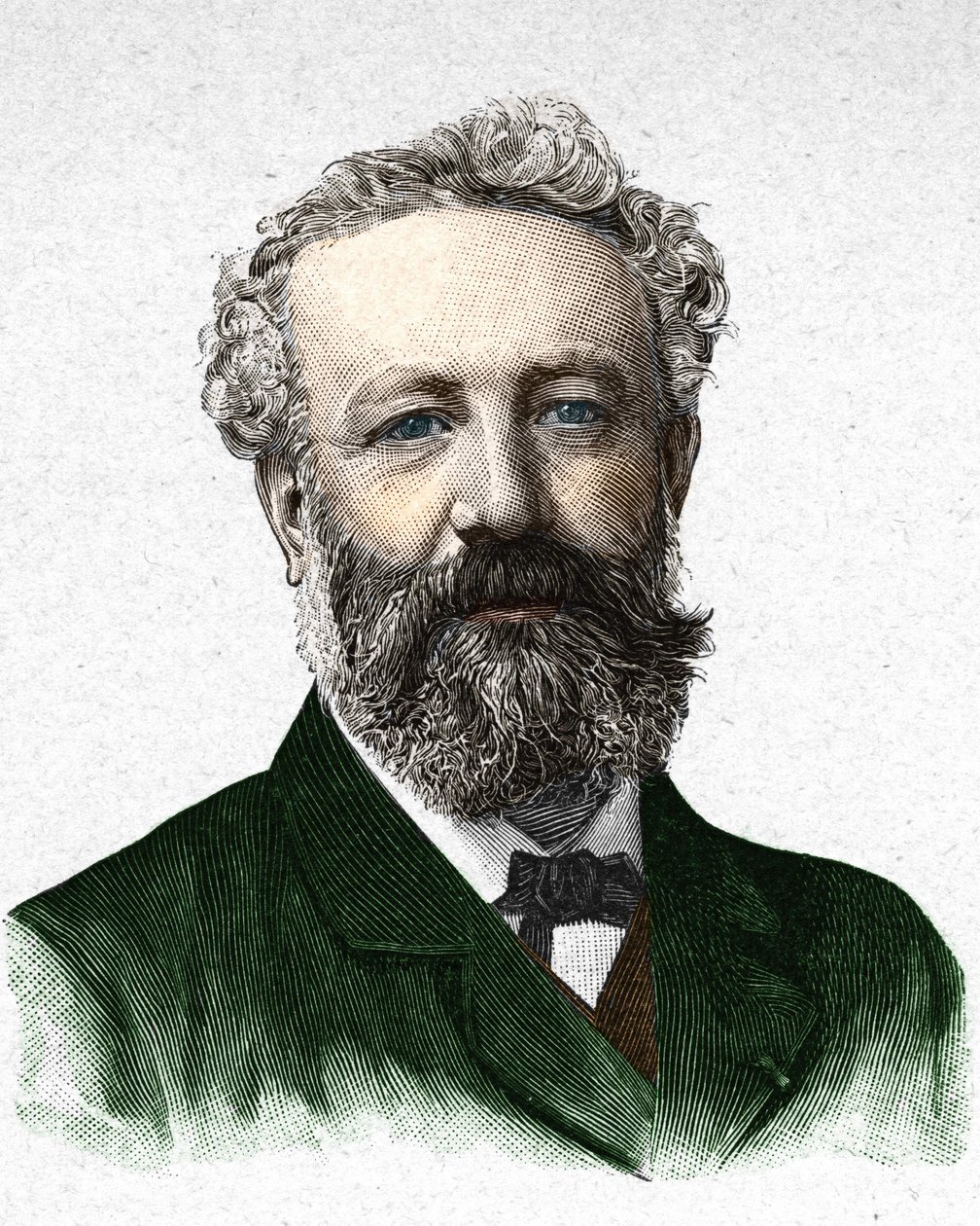 Portrait of Jules Verne, French writer (1828-1905) av Unknown artist