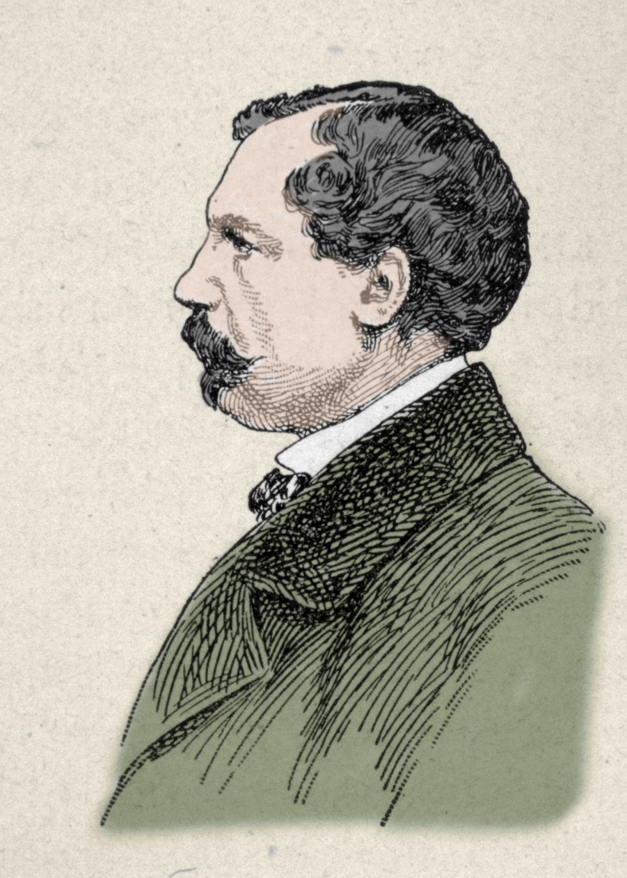 Portrett av Jules de Goncourt (1830-1870), fransk forfatter. av Unknown artist