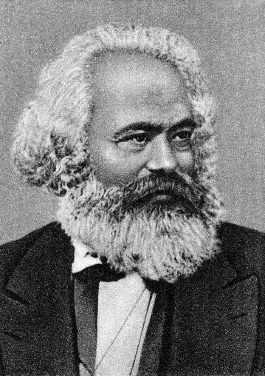 Portrett av Karl Marx av Unknown artist