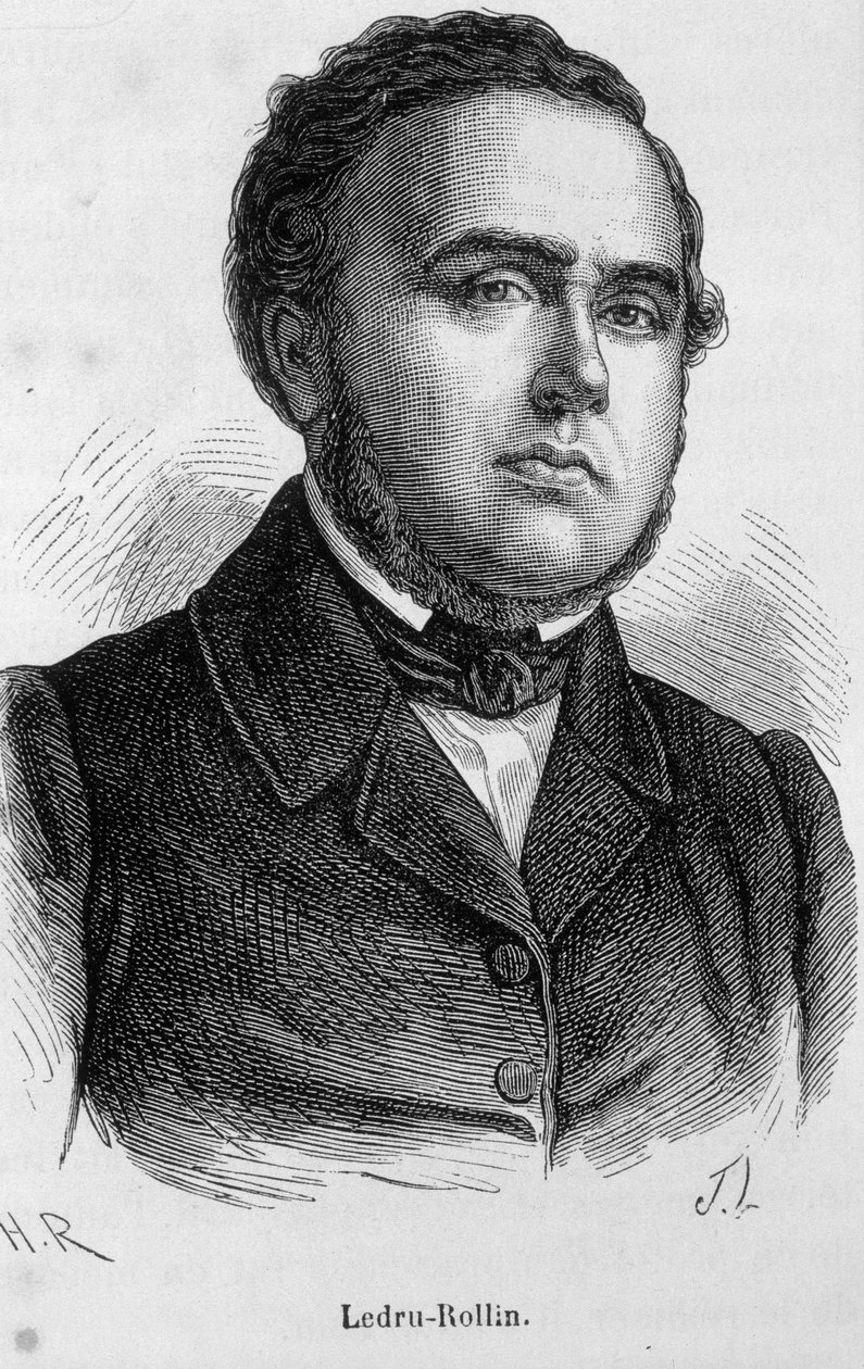 Portrett av Ledru Rollin (Ledru-Rollin), fransk politiker (1807 - 1874) av Unknown artist