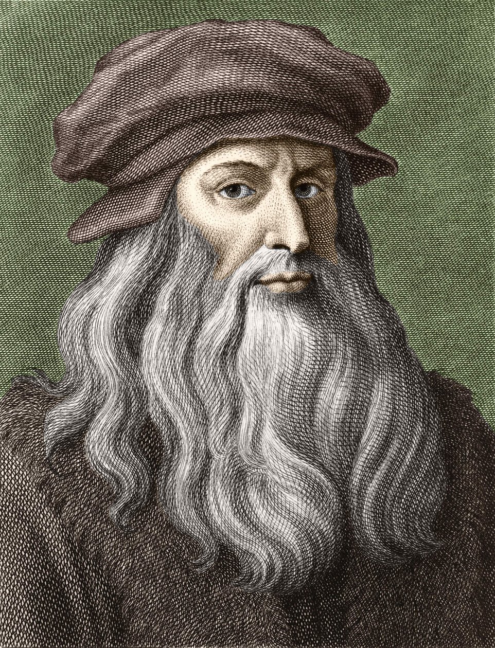 Portrett av Leonardo da Vinci av Unknown artist