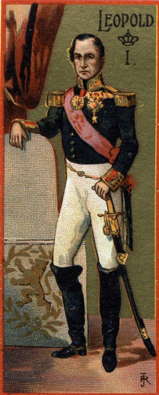 Portrett av Leopold I 1. 1. av Belgia (1790-1865). av Unknown artist