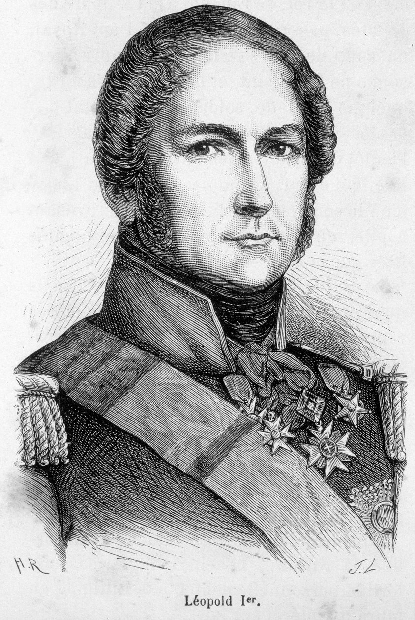 Portrett av Leopold I av Sachsen Cobourg Gotha (Sachsen-Coburg-Gotha av Unknown artist