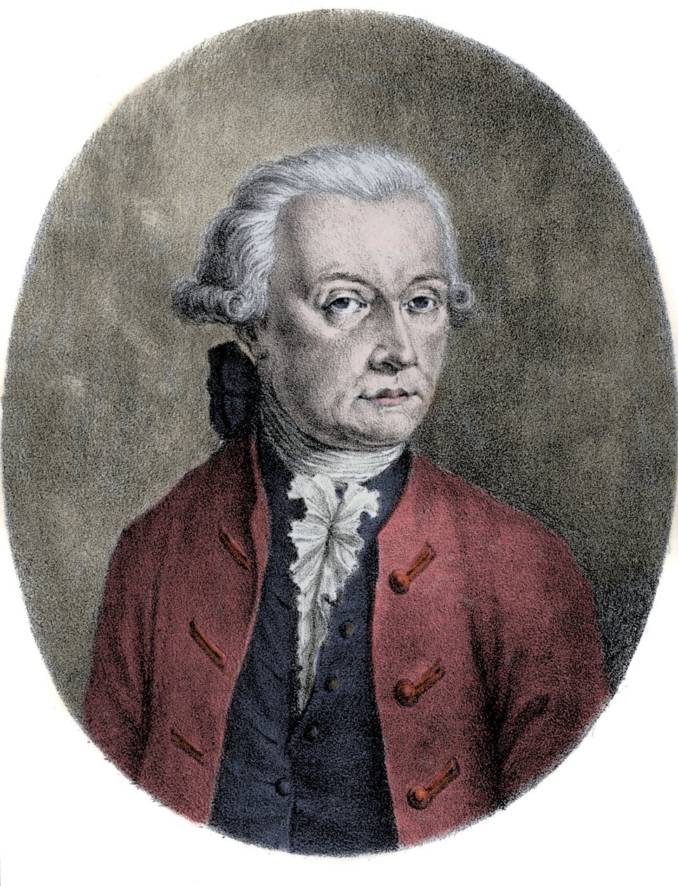 Portrett av Leopold Mozart (1719-1787), far til Wolfgang Amadeus Mozart (1756-1791). av Unknown artist