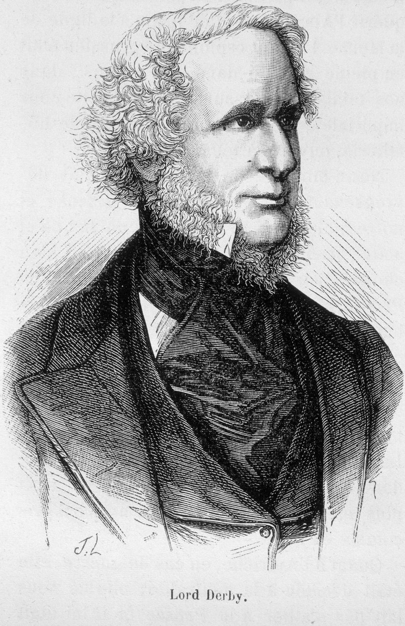 Portrett av Lord Derby av Unknown artist