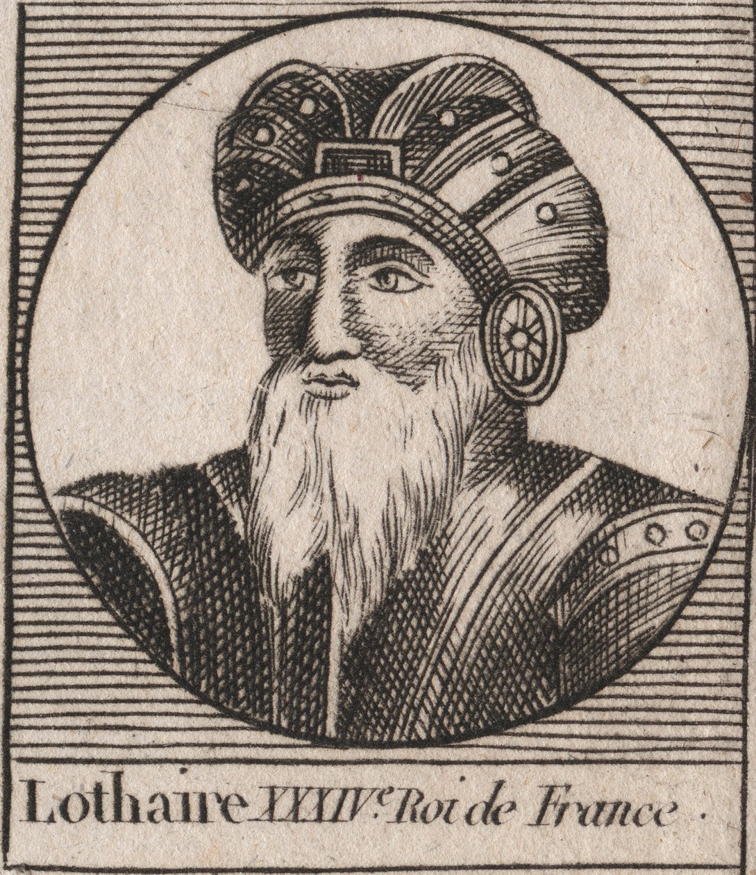 Portrett av Lothair av Unknown artist