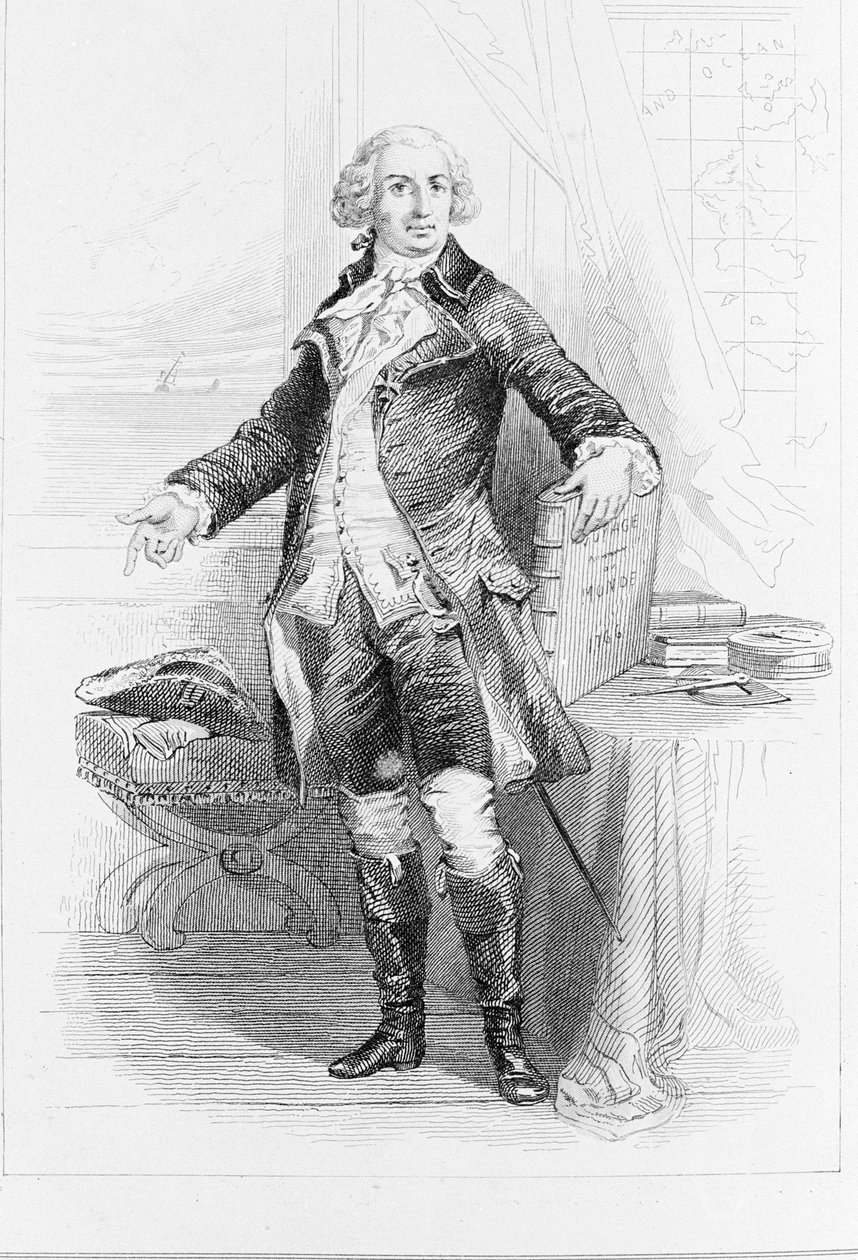 Portrett av Louis Antoine, greve av Bougainville (1729-1811). av Unknown artist