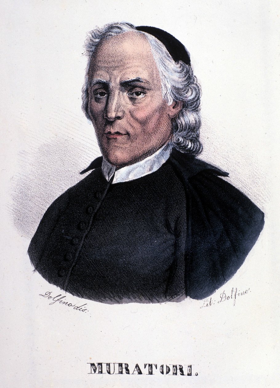 Portrett av Louis Antoine Muratori av Unknown artist